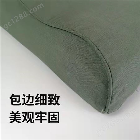 恒万服饰厂家 军训学生学校 军绿色硬质棉枕头 生产，工厂批发