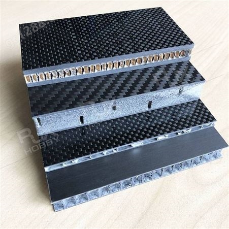 定制碳纤维三明治板PVC碳纤 夹芯板碳素钓台板 复合板